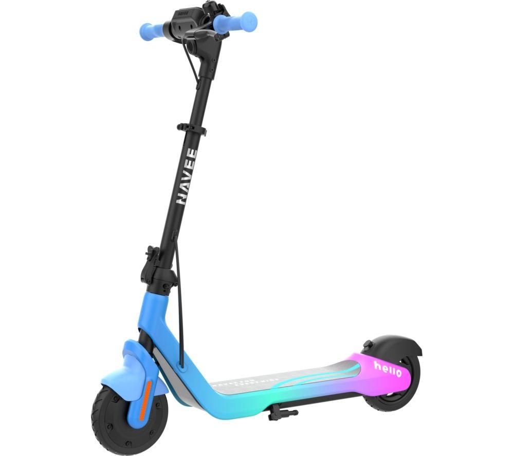 NAVEE K100 Max Electric Folding Kids Scooter - Blue & Pink