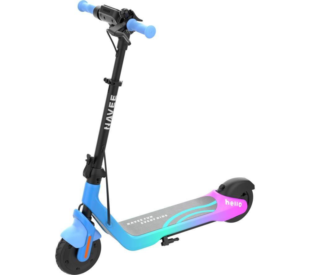 NAVEE K100 Max Electric Folding Kids Scooter - Blue & Pink