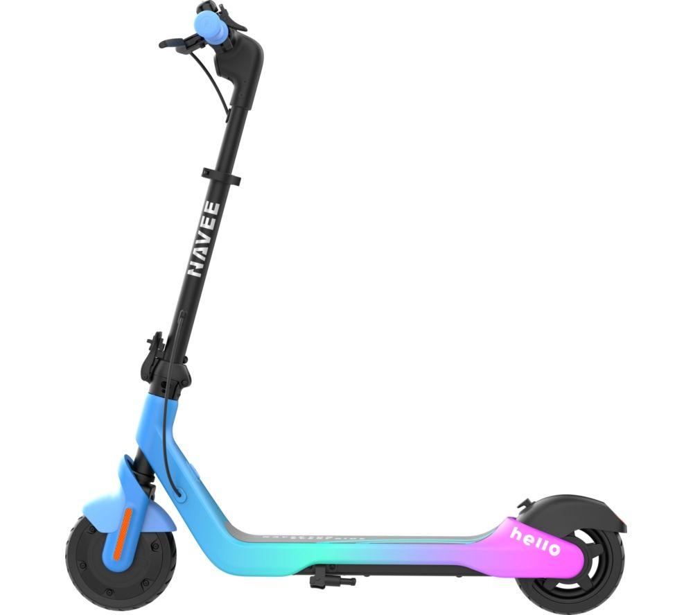 NAVEE K100 Max Electric Folding Kids Scooter - Blue & Pink