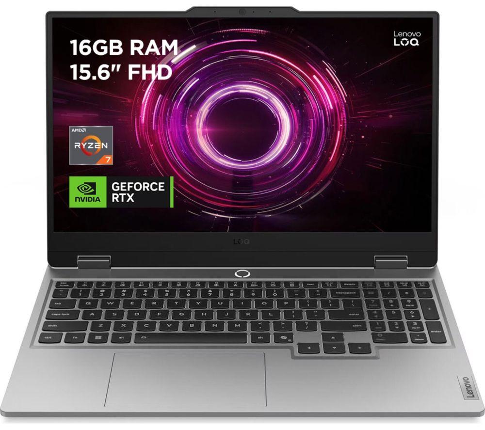 LENOVO LOQ 15.6" Gaming Laptop - AMD Ryzen 7, RTX 3050, 1 TB SSD
