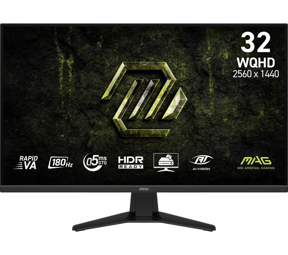 MSI MAG 325QF E18V Wide Quad HD 32” Rapid VA Gaming Monitor - Black