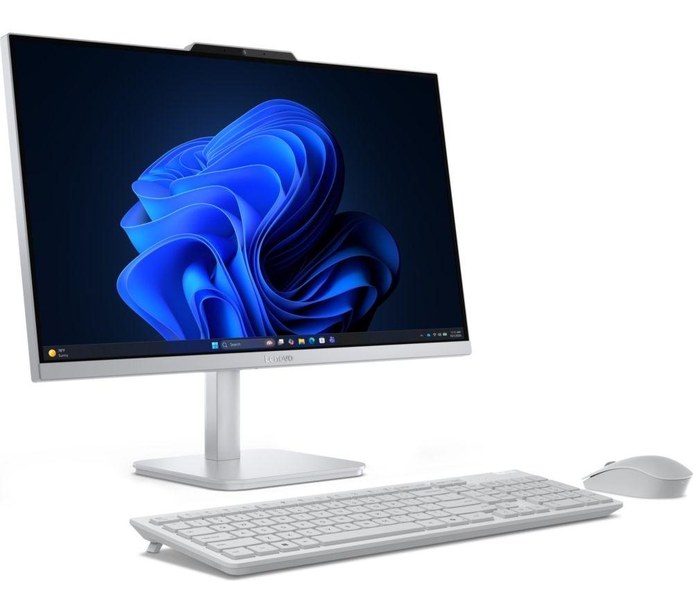 LENOVO A105 PC todo en uno de 23,8" - AMD Ryzen 5 40, SSD de 512 GB, gris nube