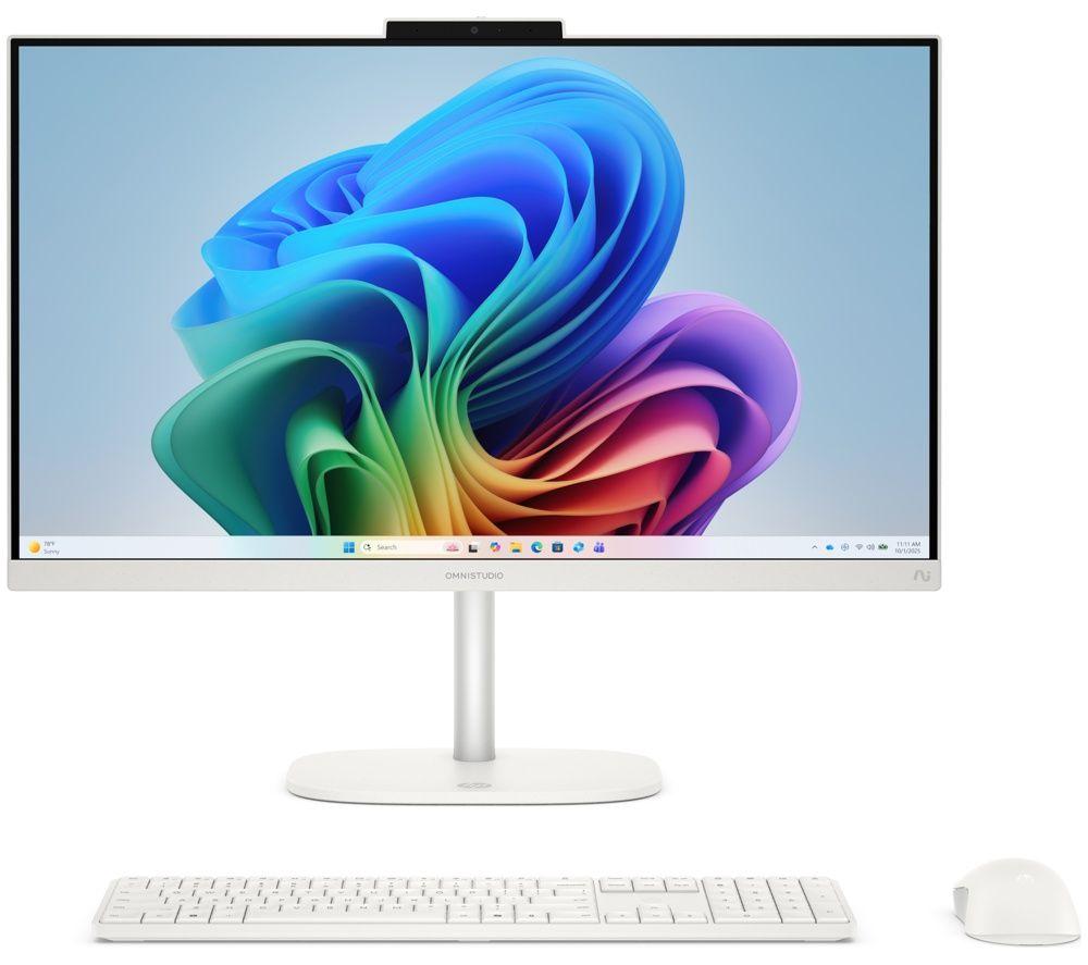 HP OmniStudio 27-cu0011na 27" All-in-One PC - Intel® Core™ 7, 1 TB SSD, Cotton White