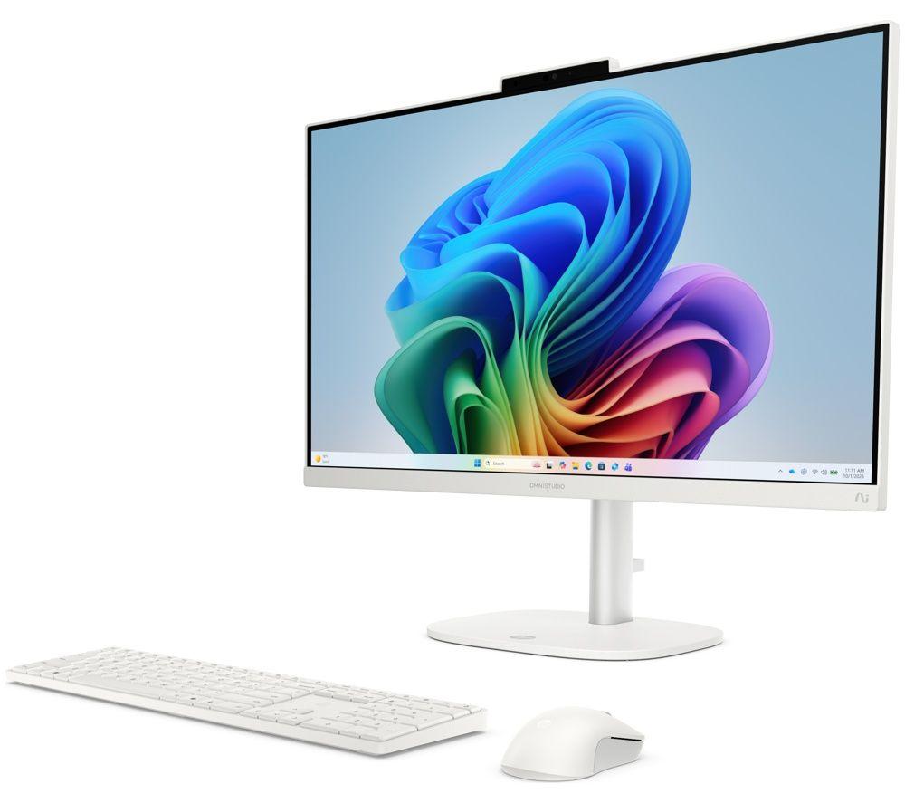HP OmniStudio 27-cu0011na 27" All-in-One PC - Intel® Core™ 7, 1 TB SSD, Cotton White