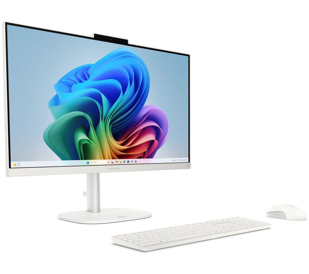 HP OmniStudio 27-cu0011na 27" All-in-One PC - Intel® Core™ 7, 1 TB SSD, Cotton White