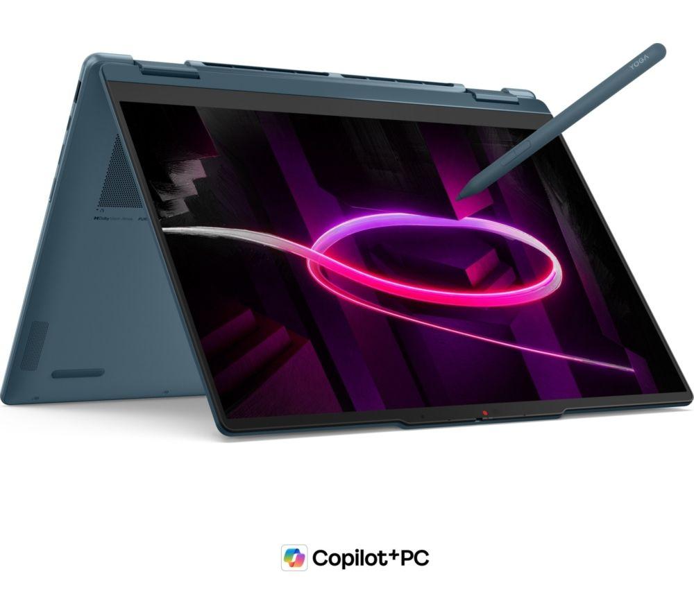 LENOVO Yoga 7 14" 2 in 1 Laptop, Copilot+ PC - AMD Ryzen AI 7, 1 TB SSD, Tidal Teal