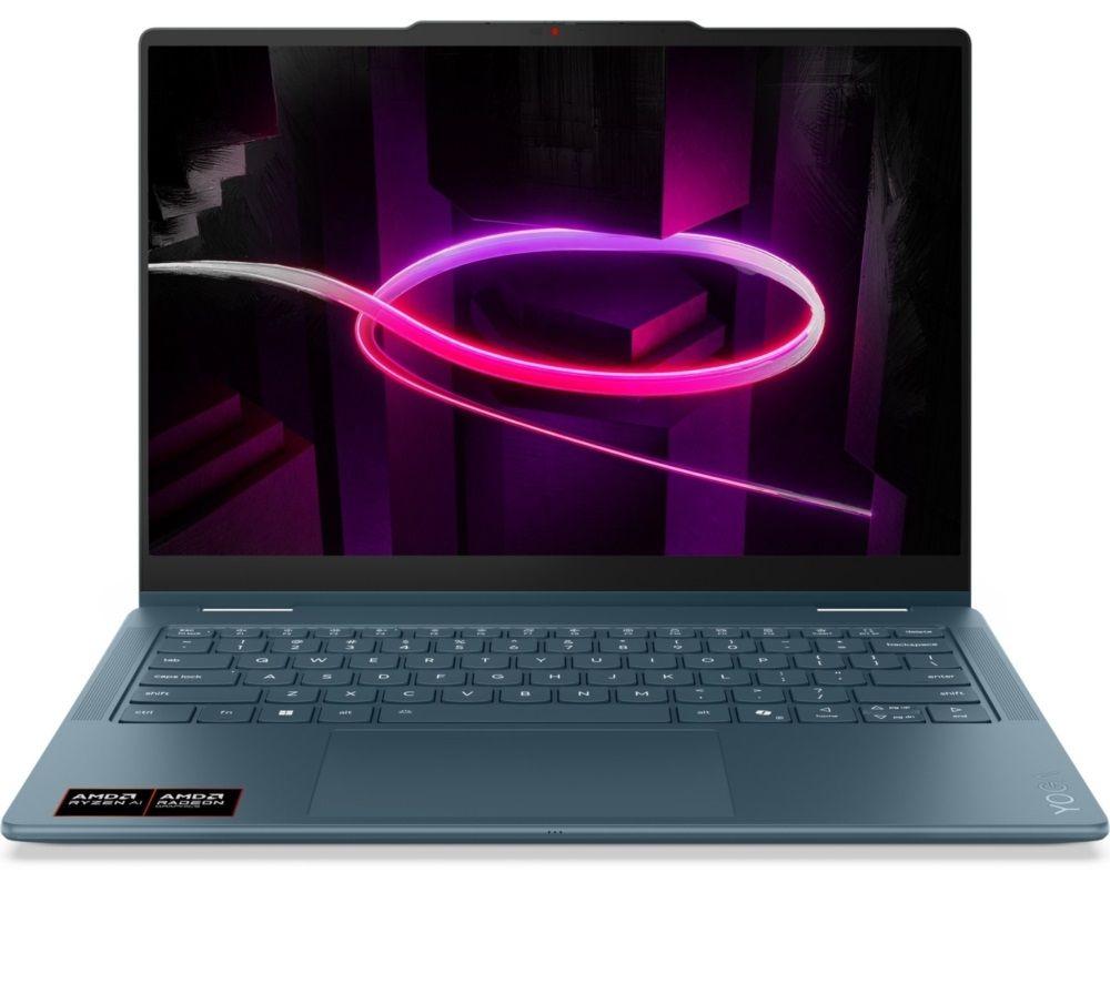 Portátil 2 en 1 LENOVO Yoga 7 de 14", Copilot+ PC - AMD Ryzen AI 7, SSD de 1 TB, Tidal Teal