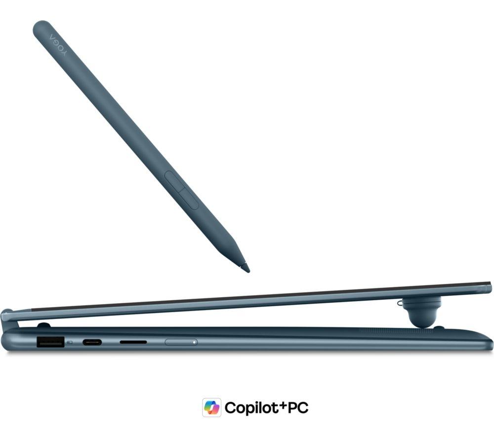 Portátil 2 en 1 LENOVO Yoga 7 de 14", Copilot+ PC - AMD Ryzen AI 7, SSD de 1 TB, Tidal Teal