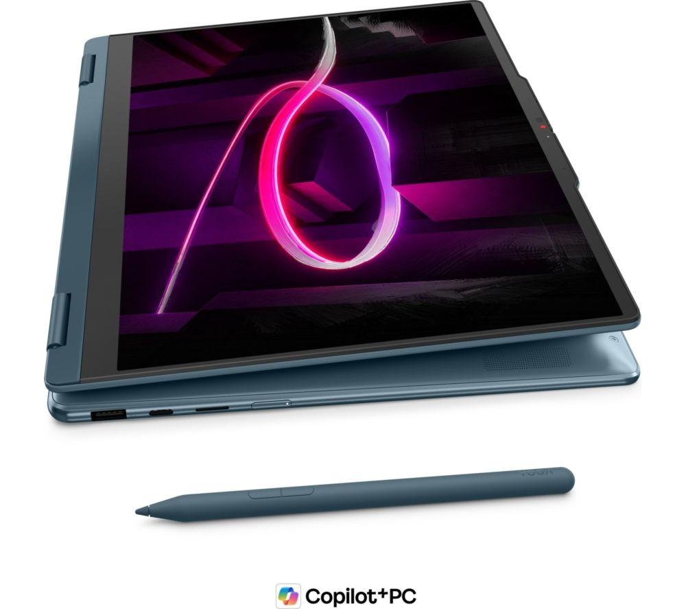 Portátil 2 en 1 LENOVO Yoga 7 de 14", Copilot+ PC - AMD Ryzen AI 7, SSD de 1 TB, Tidal Teal