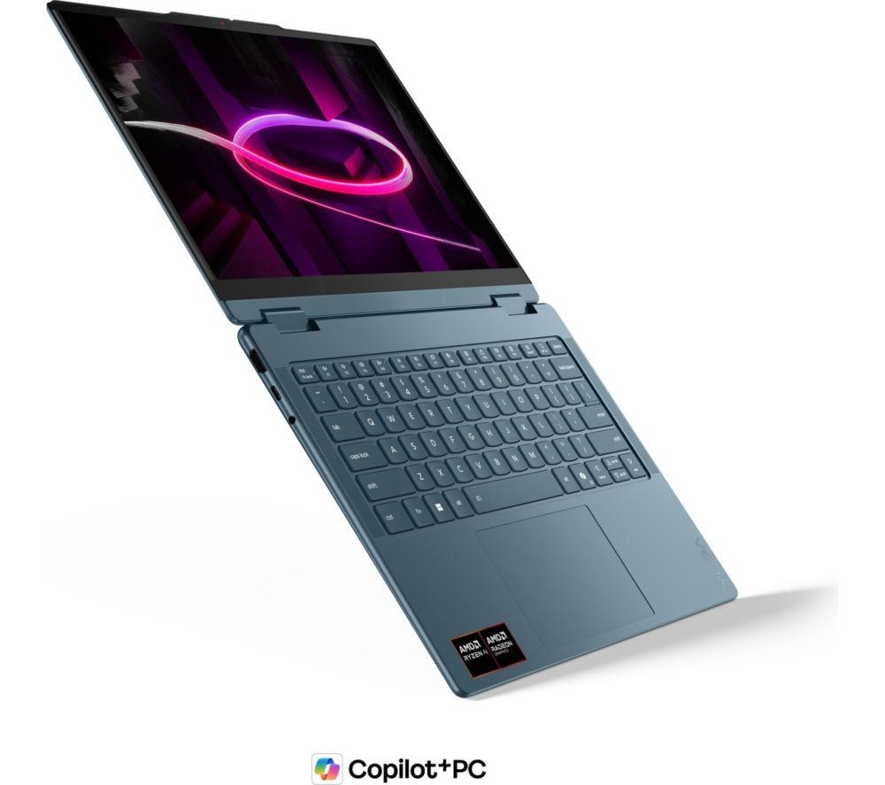 Portátil 2 en 1 LENOVO Yoga 7 de 14", Copilot+ PC - AMD Ryzen AI 7, SSD de 1 TB, Tidal Teal