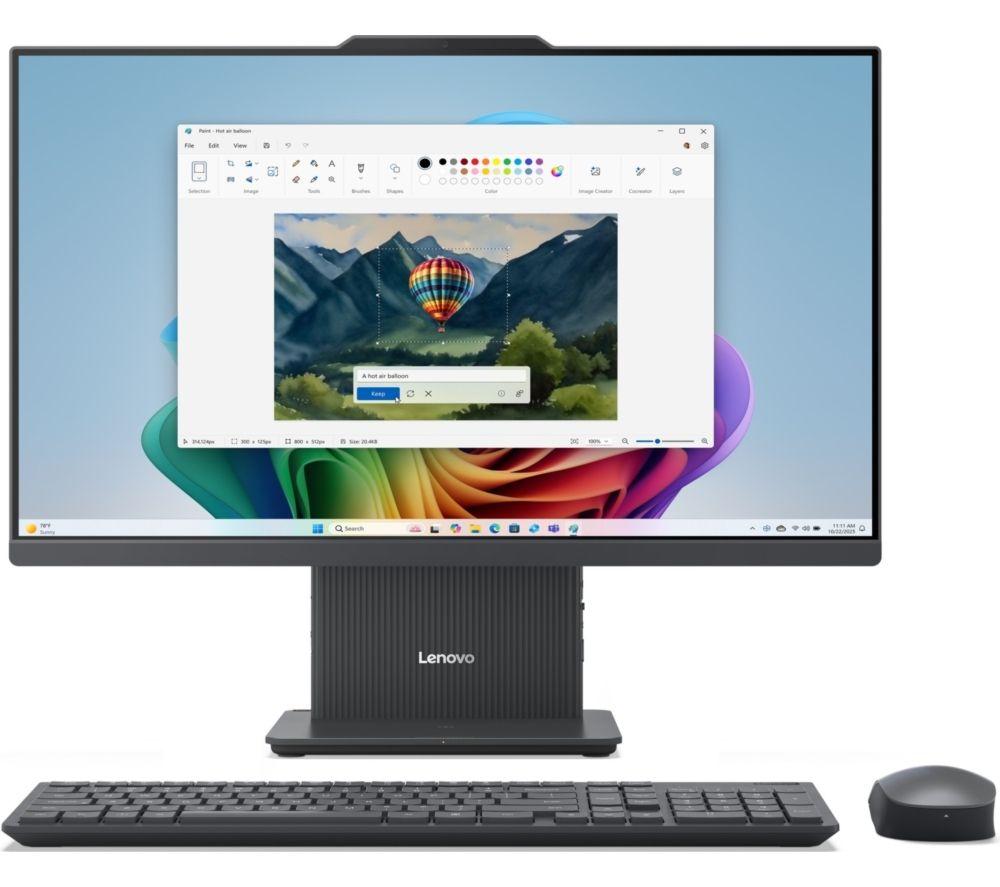 LENOVO IdeaCentre AIO 23.8” All‑in‑One PC – AMD Ryzen 5, 512 GB SSD, Luna Grey