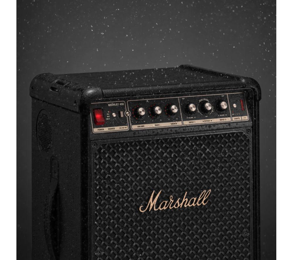 Altavoz de fiesta Marshall Bromley 450 Bluetooth Megasound - Negro y latón