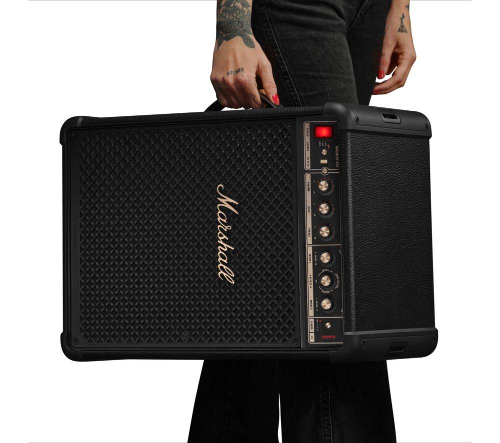 Altavoz de fiesta Marshall Bromley 450 Bluetooth Megasound - Negro y latón