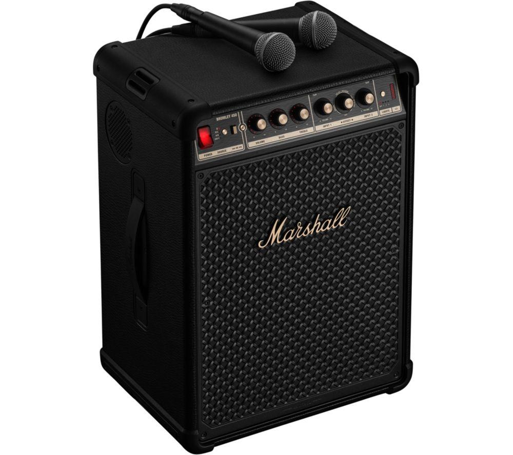 Altavoz de fiesta Marshall Bromley 450 Bluetooth Megasound - Negro y latón