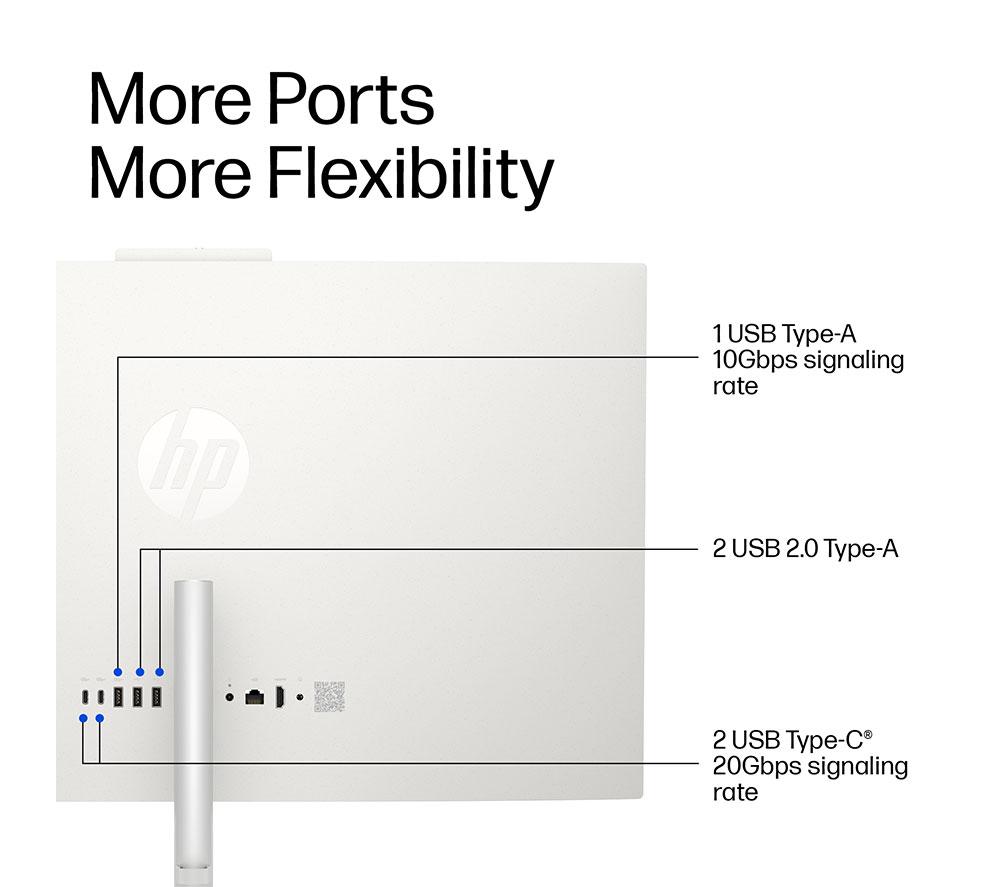 HP OmniStudio 27-cu0003na 27" All-in-One PC - Intel® Core™ 5, 1 TB SSD, Cotton White