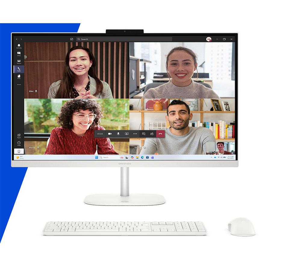 HP OmniStudio 27-cu0003na 27" All-in-One PC - Intel® Core™ 5, 1 TB SSD, Cotton White
