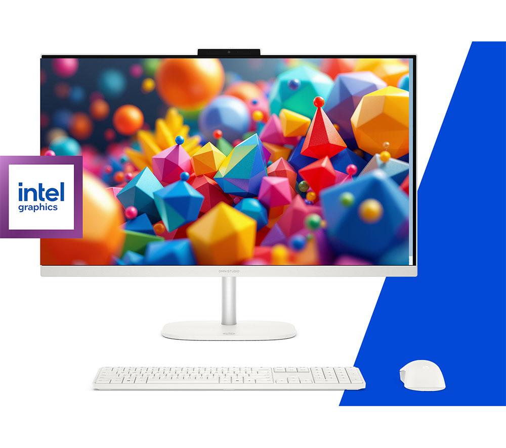 HP OmniStudio 27-cu0003na 27" All-in-One PC - Intel® Core™ 5, 1 TB SSD, Cotton White
