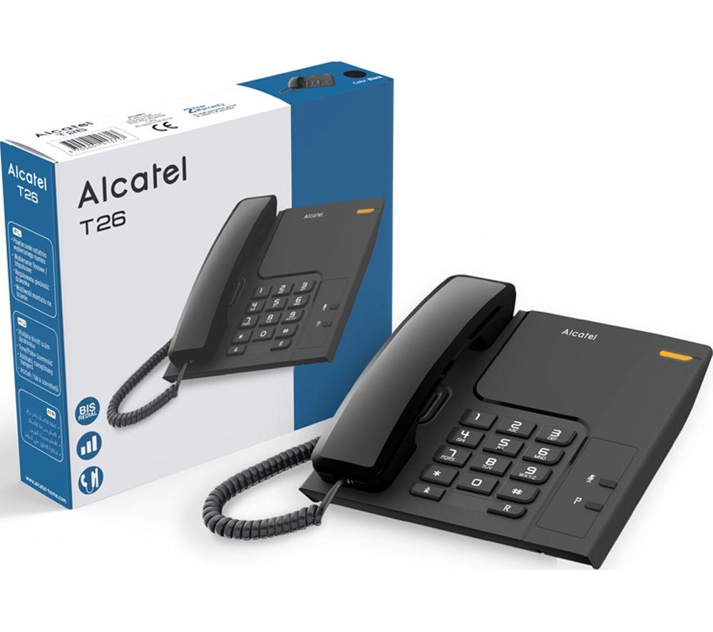 ALCATEL T26 Corded Phone - Black