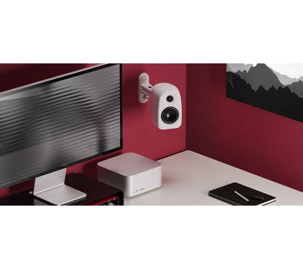 KANTO AUDIO SPW3W Par de soportes universales basculantes y giratorios para altavoces - Blanco