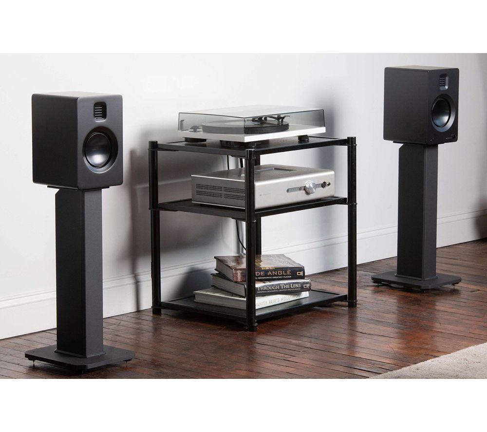 Soporte de altavoz KANTO AUDIO Serie SX SX26 – Paquete de 2, Negro Mate