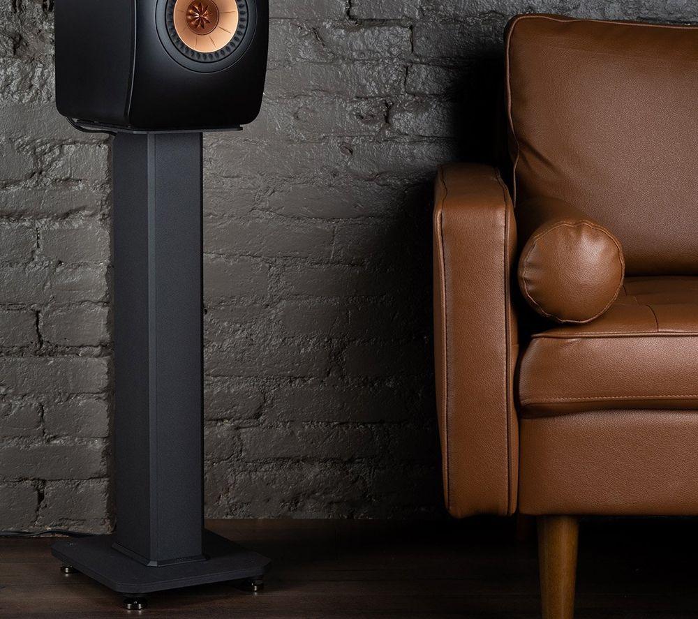 Soporte de altavoz KANTO AUDIO Serie SX SX26 – Paquete de 2, Negro Mate