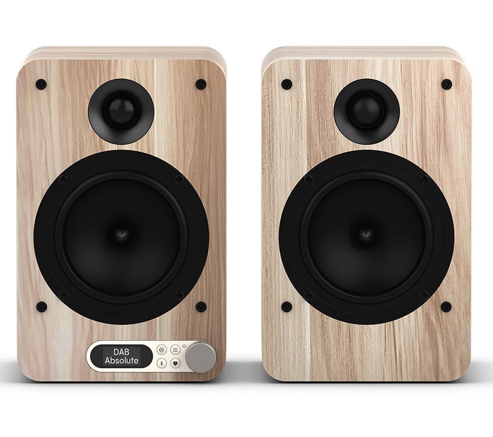 PURE Classic Active Bluetooth Speaker System - Cotton White & Oak