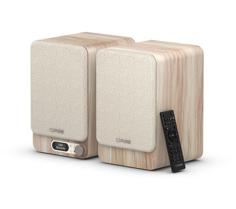 Sistema de altavoces Bluetooth PURE Classic Active - Blanco algodón y roble