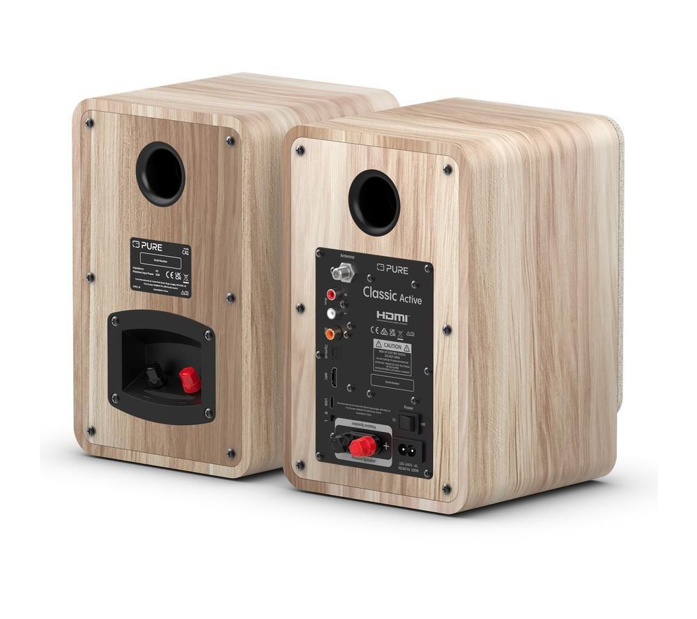 Sistema de altavoces Bluetooth PURE Classic Active - Blanco algodón y roble