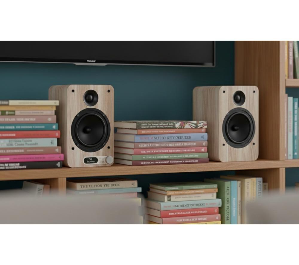 Sistema de altavoces Bluetooth PURE Classic Active - Blanco algodón y roble