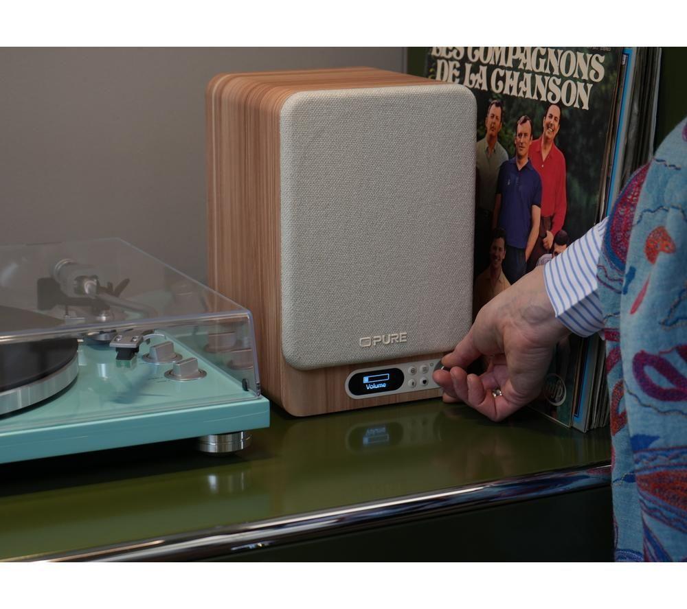 Sistema de altavoces Bluetooth PURE Classic Active - Blanco algodón y roble