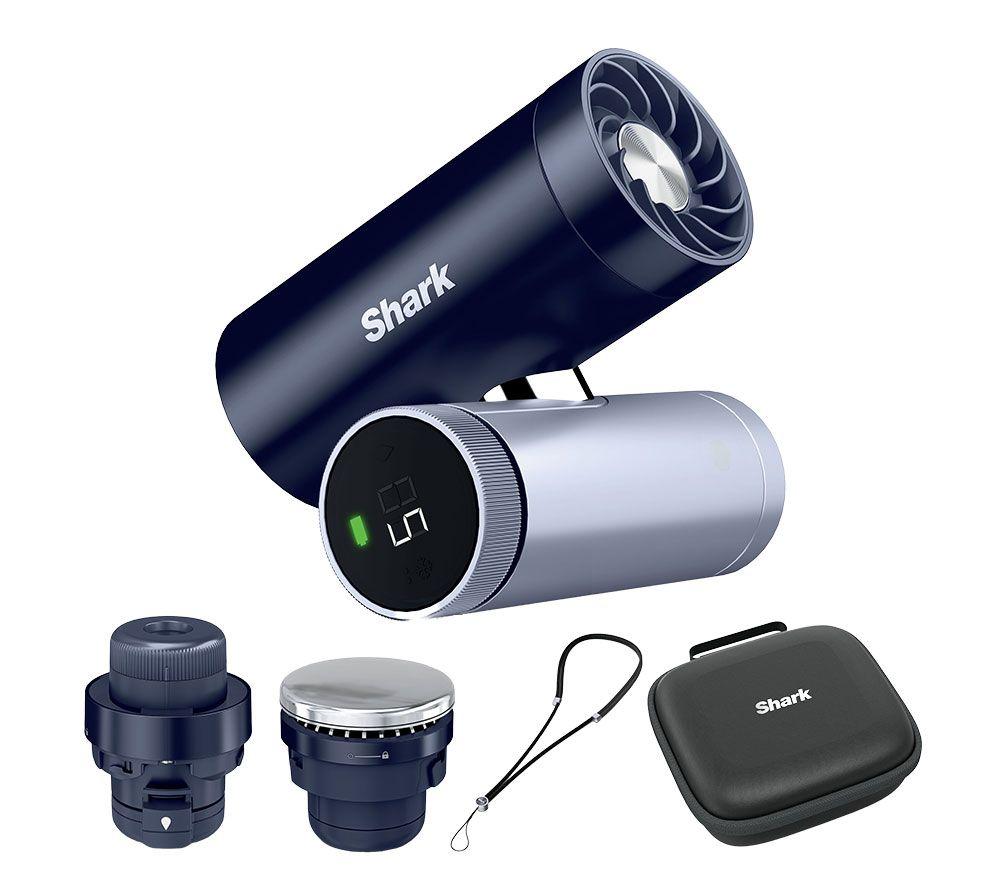 SHARK ChillPill FA025UK 3-in-1 Fan, Mist & InstaChill System with Travel Case & Crossbody Strap - Midnight