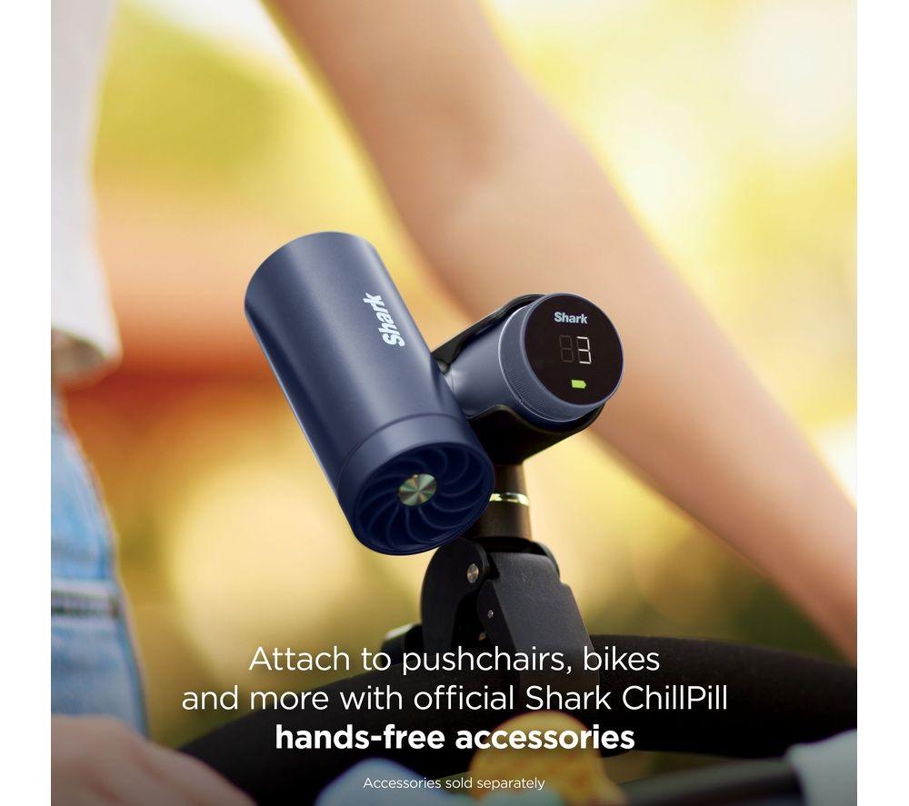 SHARK ChillPill FA025UK 3-in-1 Fan, Mist & InstaChill System with Travel Case & Crossbody Strap - Midnight