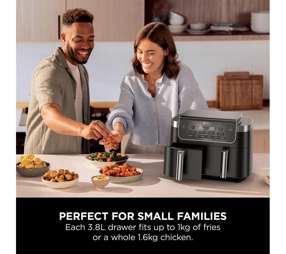NINJA 6-in-1 DualZone DZ801UK 7.6L Air Fryer – Grey
