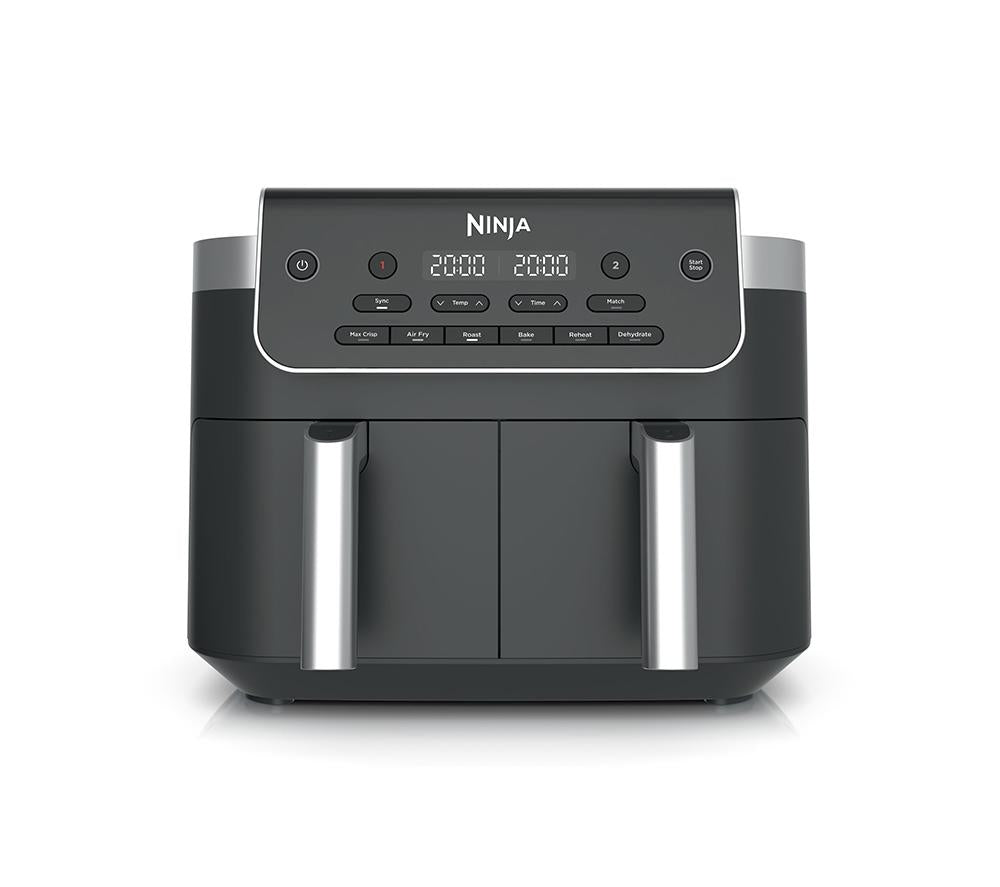 NINJA 6-in-1 DualZone DZ801UK 7.6L Air Fryer – Grey