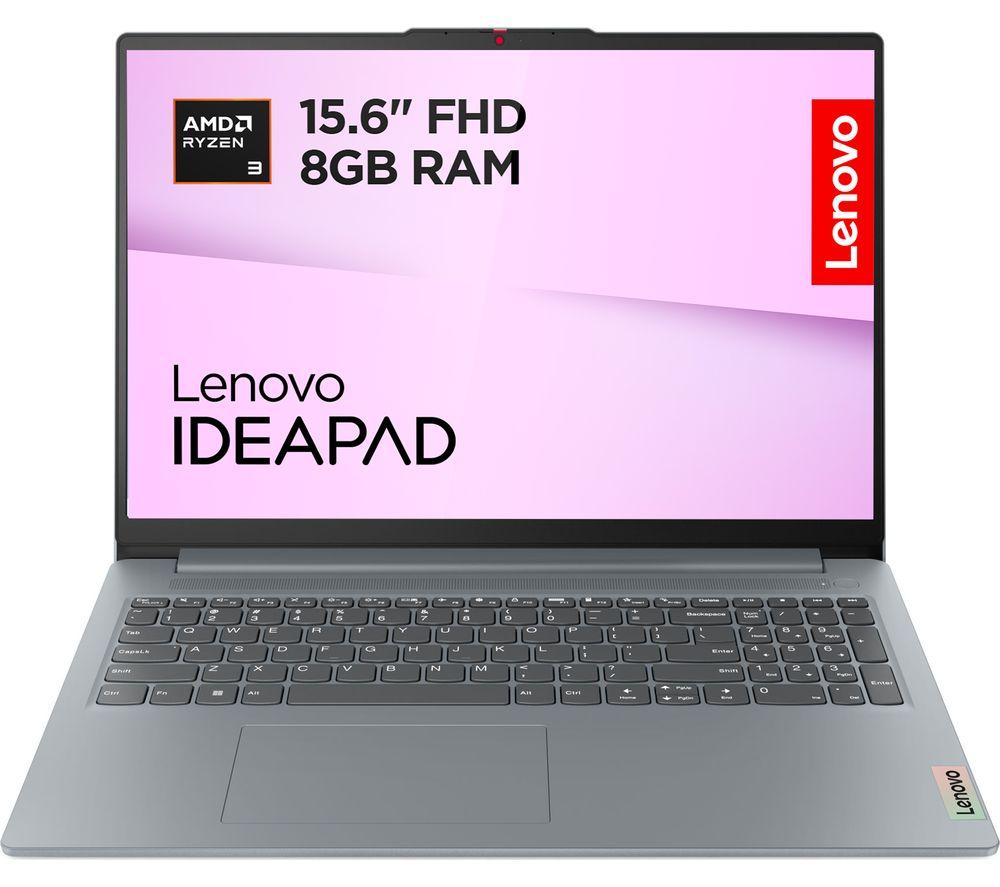 LENOVO IdeaPad Slim 3 15.6" Laptop - Ryzen 3, 256 GB SSD, Arctic Grey
