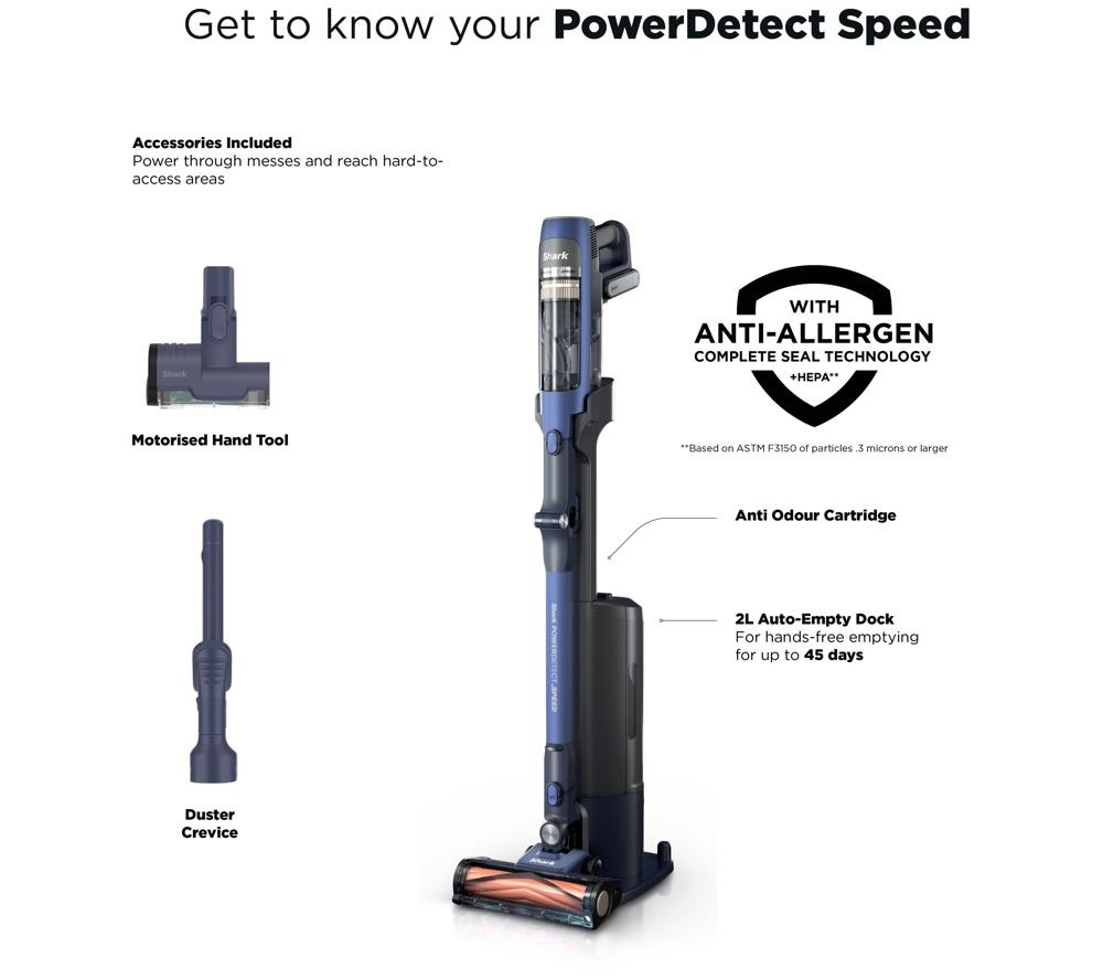 Aspiradora sin cable SHARK PowerDetect Speed Clean and Empty Pet Pro IA3241UKT – Ultramar