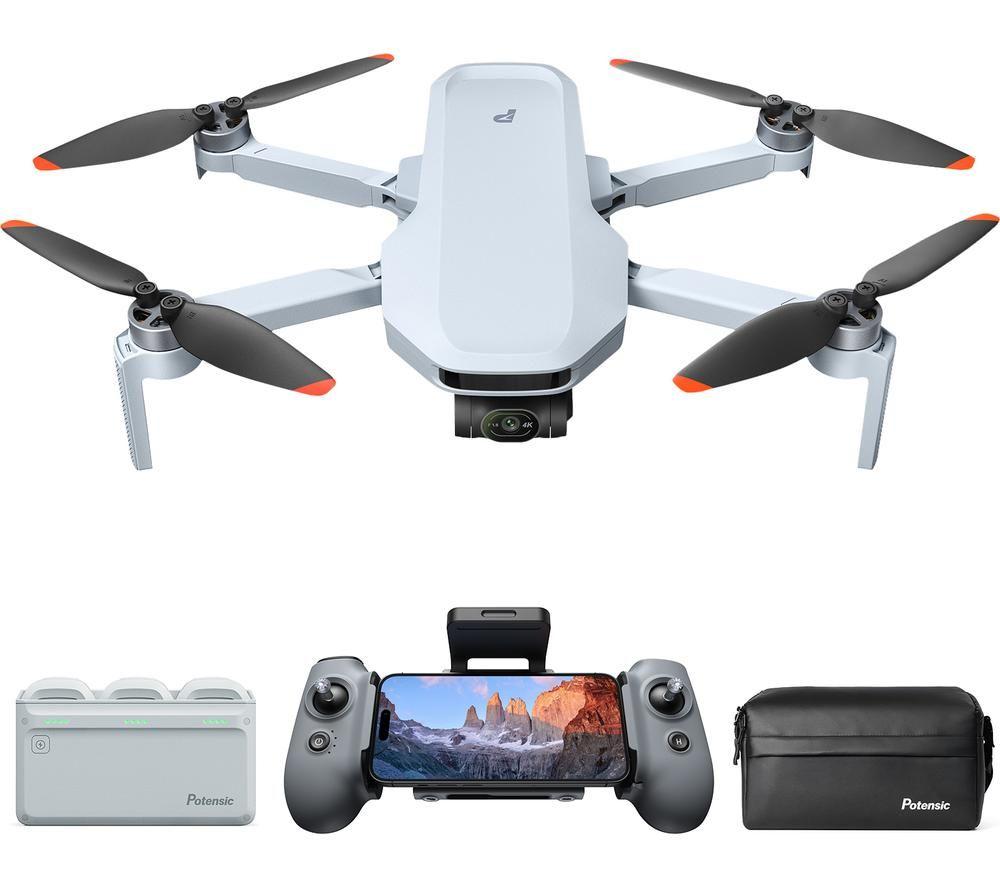 POTENSIC Atom 2 Drone Fly More Combo with Remote Controller - Grey