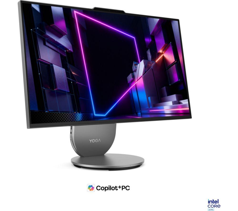 LENOVO Yoga AIO 27" PC todo en uno - Intel® Core Ultra 5, SSD de 512 GB, Gris