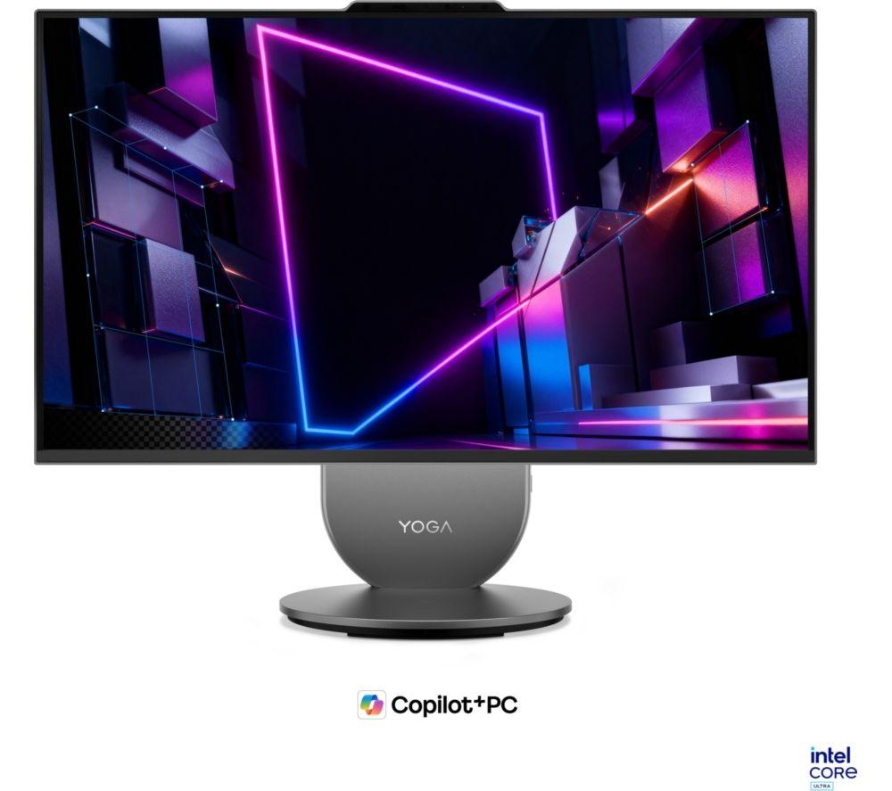 LENOVO Yoga AIO 27" All-in-One PC - Intel® Core Ultra 5, 512 GB SSD, Grey