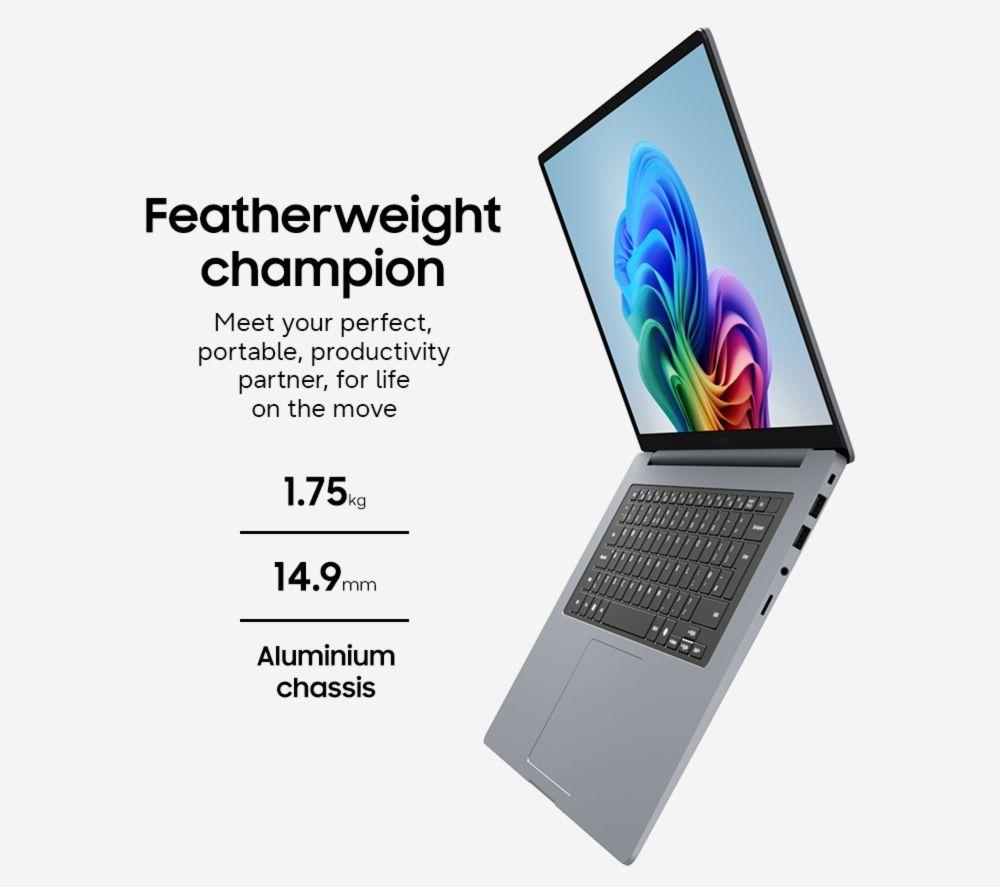 SAMSUNG Galaxy Book6 16" Laptop, Copilot+ PC - Intel® Core™ Ultra 7, 512 GB SSD, Grey