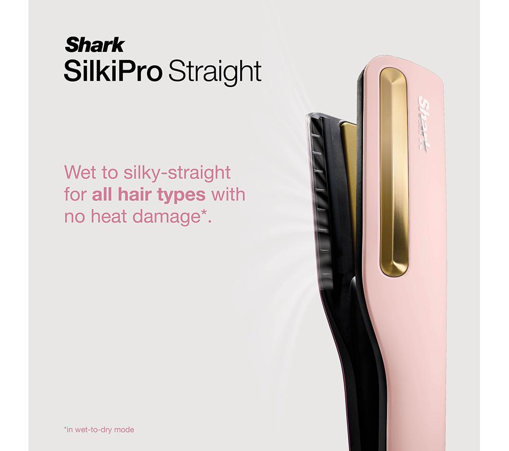 SHARK SilkiPro Straight HT401UKPK Hair Straightener & Dryer – Rose Petal