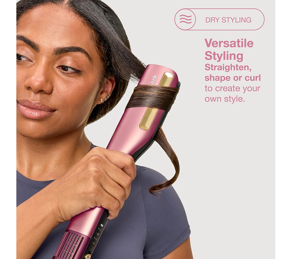 SHARK SilkiPro Straight HT401UKPK Hair Straightener & Dryer – Rose Petal