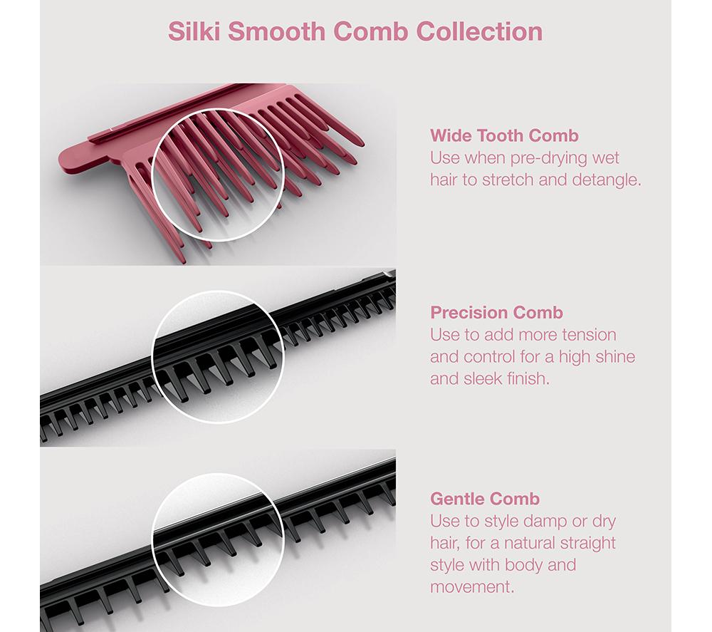 SHARK SilkiPro Straight HT401UKPK Hair Straightener & Dryer – Rose Petal