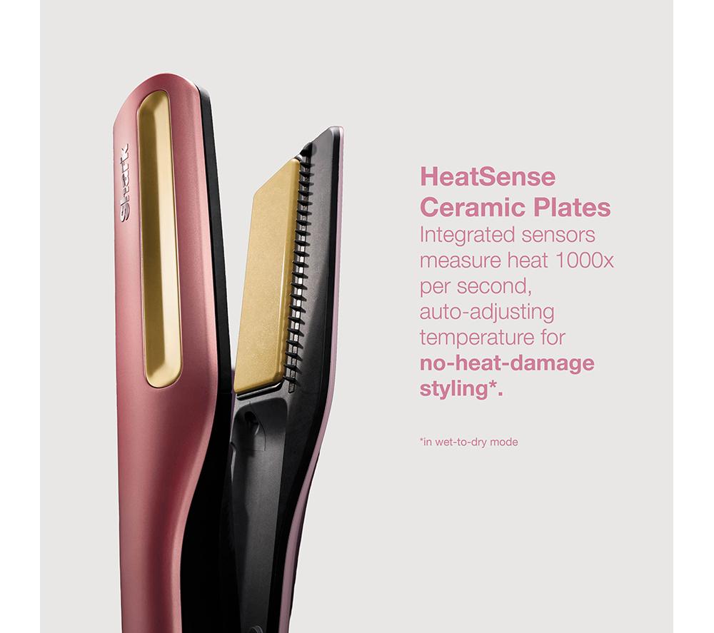 SHARK SilkiPro Straight HT401UKPK Hair Straightener & Dryer – Rose Petal