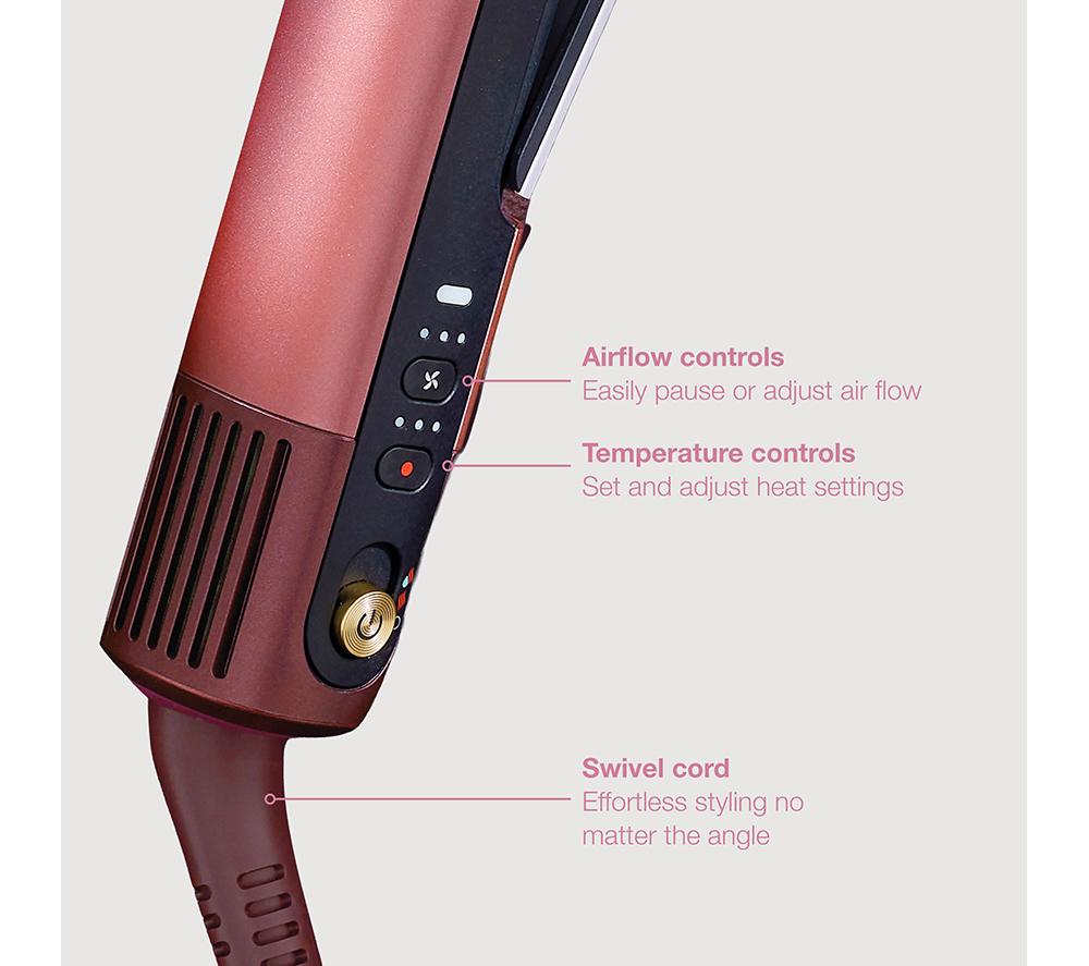 SHARK SilkiPro Straight HT401UKPK Hair Straightener & Dryer – Rose Petal