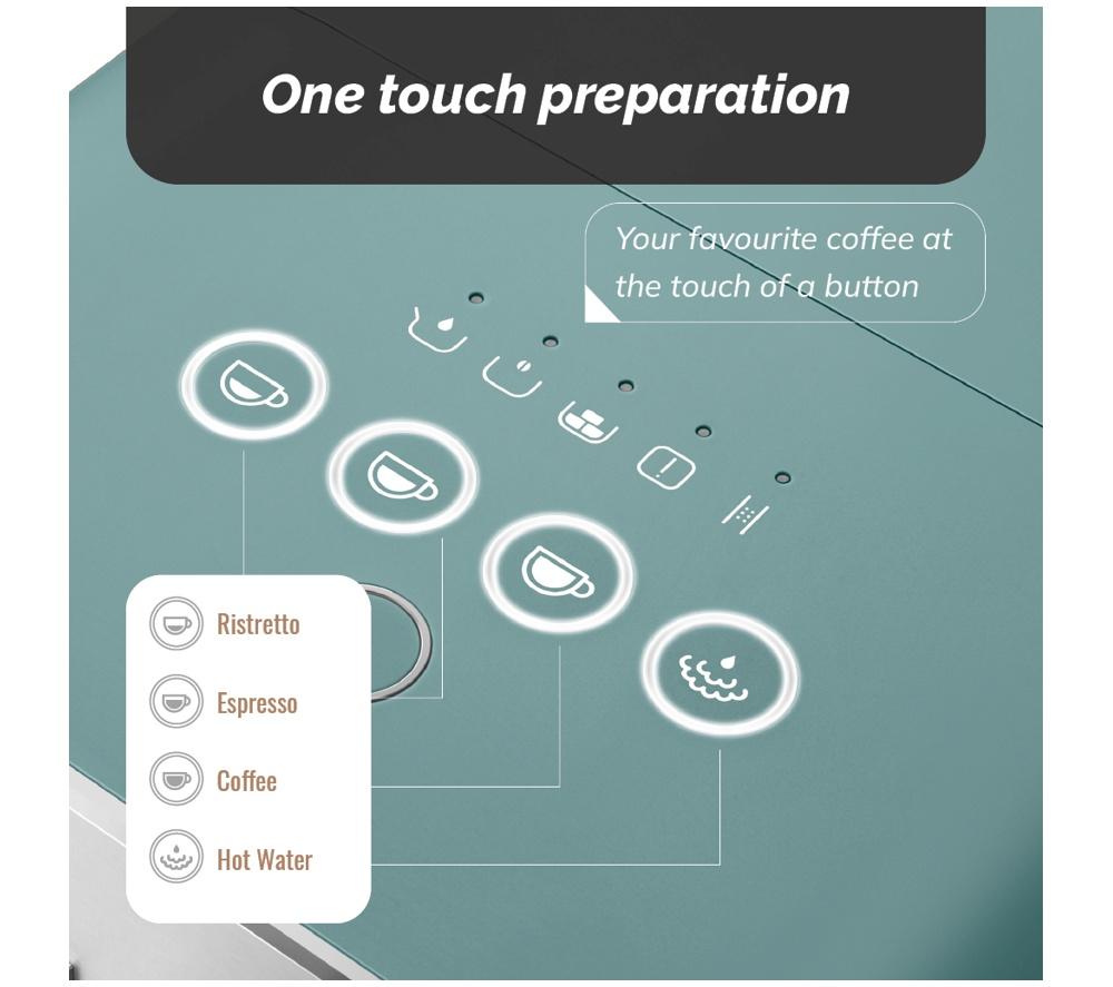 SMEG BCC12EGMUK Kaffeevollautomat – Smaragdgrün