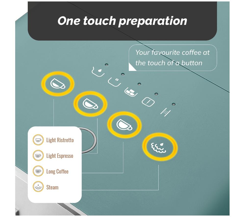 SMEG BCC12EGMUK Kaffeevollautomat – Smaragdgrün