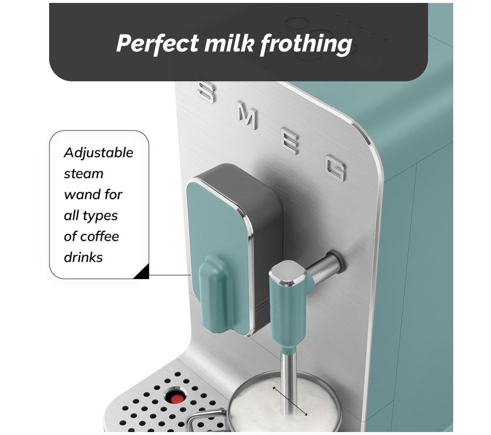 SMEG BCC12EGMUK Kaffeevollautomat – Smaragdgrün