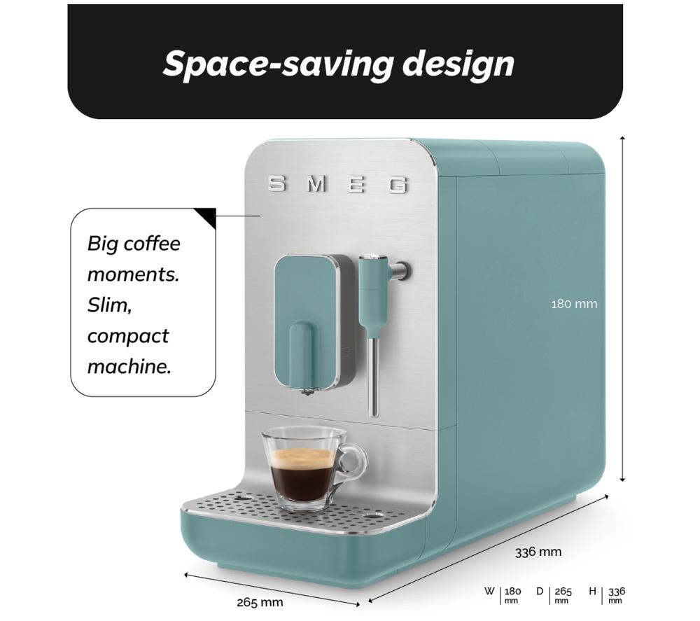 SMEG BCC12EGMUK Kaffeevollautomat – Smaragdgrün