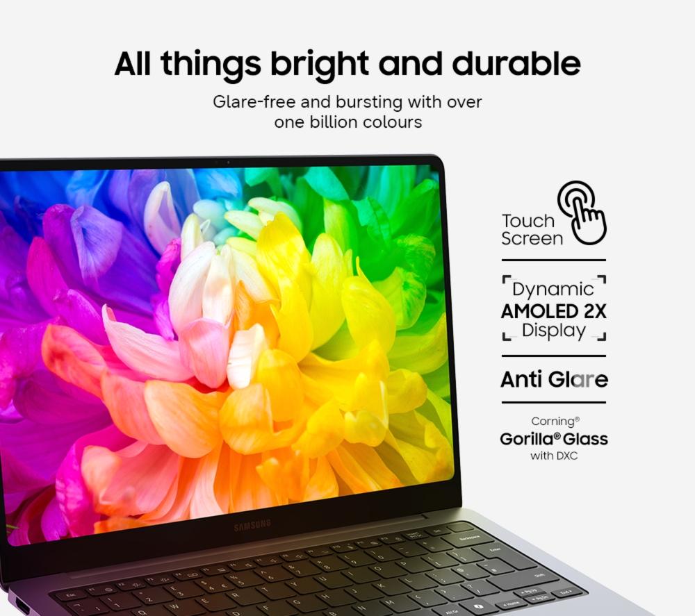 Portátil SAMSUNG Galaxy Book6 Pro de 14", Copilot+ PC - Intel® Core™ Ultra 7, 512 GB SSD, Gris